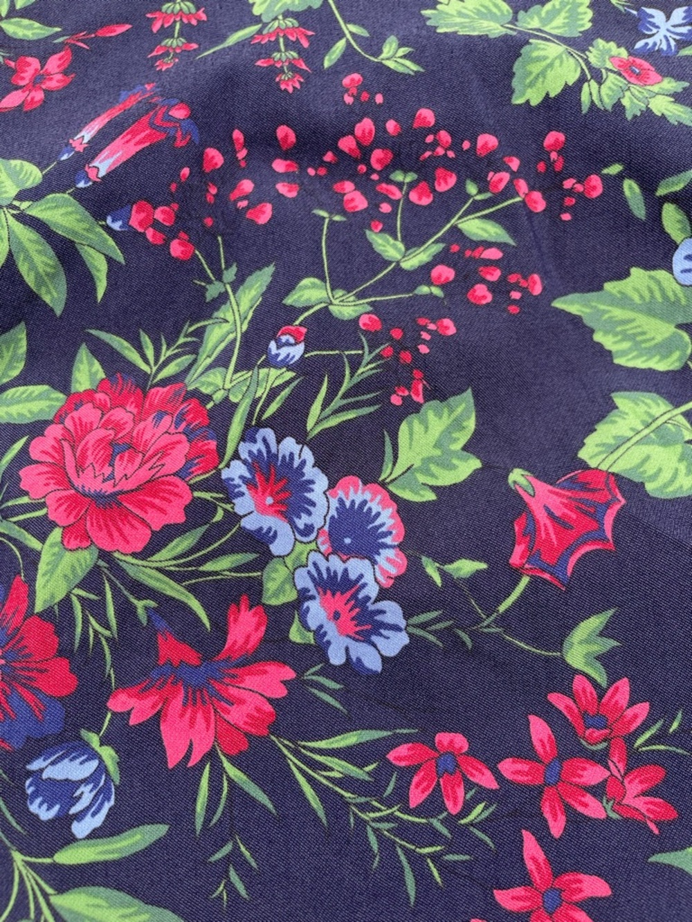 J. McLaughlin Amelia Navy/Multicolor Floral Stretch Sleeveless Top Size 4 Tank - Picture 8 of 12